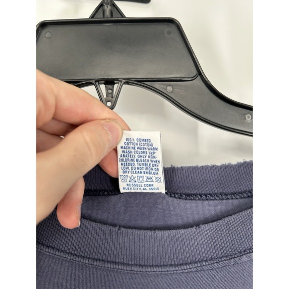 Russell Athletic Vintage Michigan Wolverines High Cotton Tee Distressed XXL - Picture 4 of 7